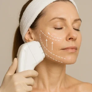 Woman having HI-FU to reduce wrinkles call LA LIPO Barnes Now!