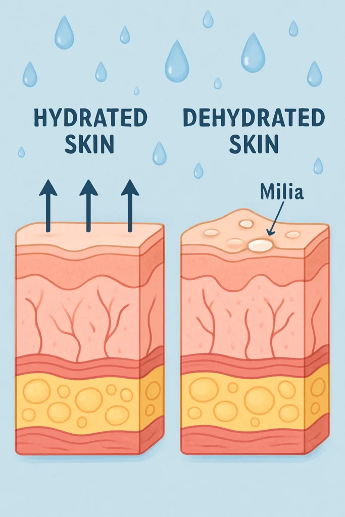 The importance of hydration and milia production Barnes