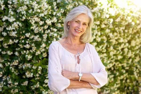 Older woman happy with urinary incontinence treatment Barnes