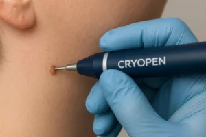 Person receiving skin tag removal Barnes