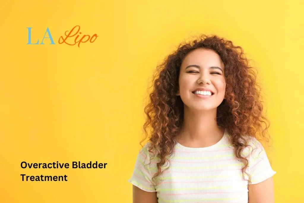 woman smiling about overactive bladder treatment Barnes solutions