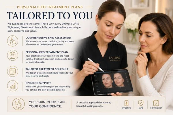 book a consultation about your ultimate lift and tighten treatment Barnes