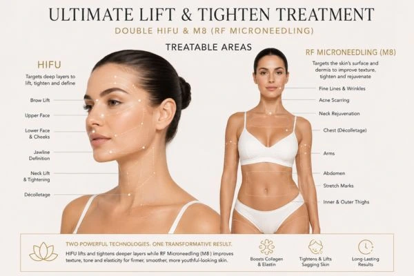 Areas of the body that can be treated - ultimate skin tighten treatment Barnes